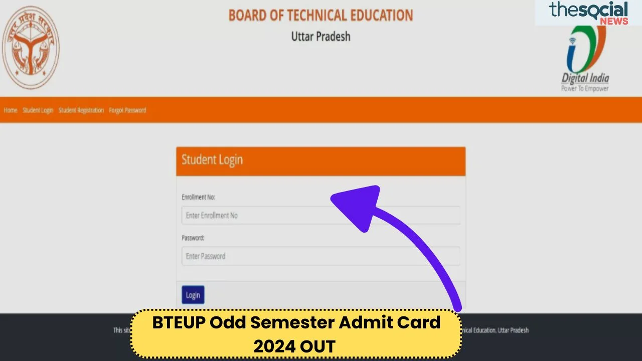 BTEUP Odd Semester Admit Card 2024 OUT